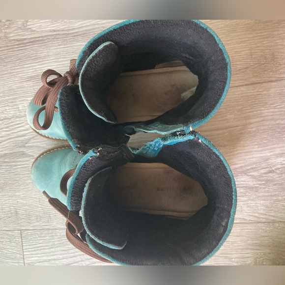 DROMEDARIS KARA BOOT TEAL REAL LEATHER (WOMEN'S) (39) made in Portugal - Picture 10 of 15